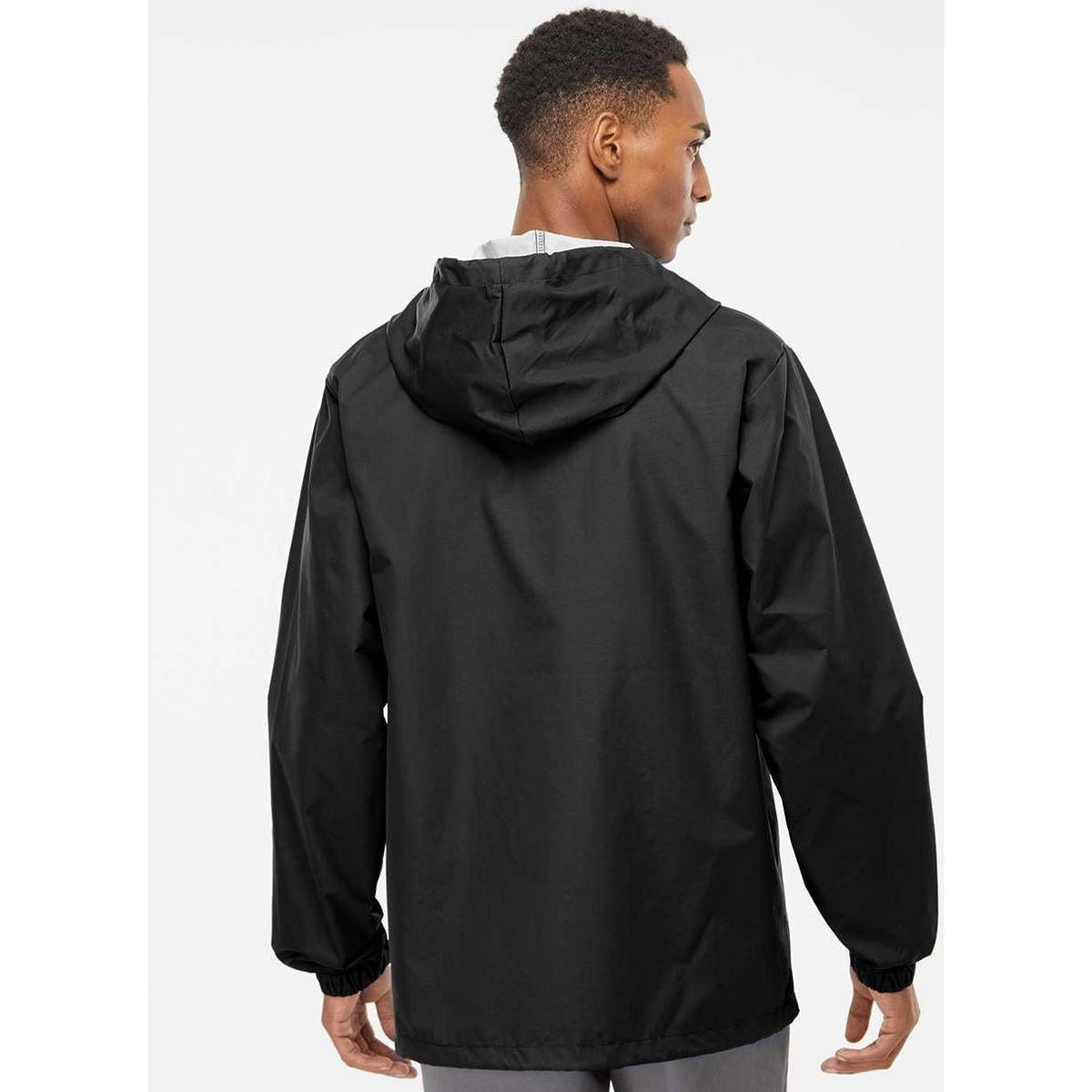 no-logo Independent Trading Co. Water-Resistant Hooded Windbreaker-Men's Jackets-Independent Trading Co.-Thread Logic