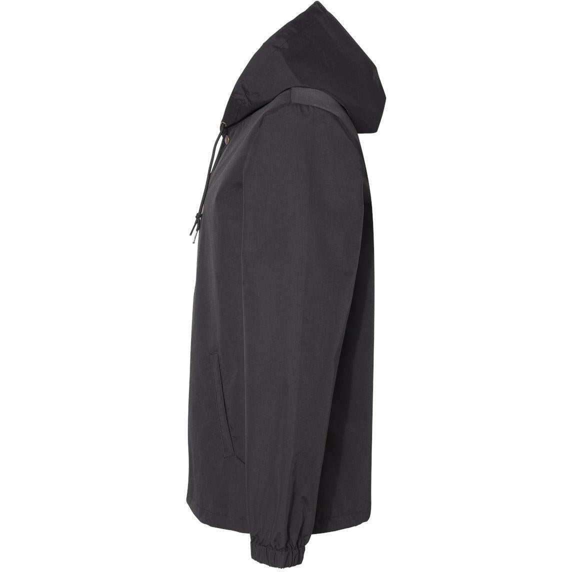no-logo Independent Trading Co. Water-Resistant Hooded Windbreaker-Men's Jackets-Independent Trading Co.-Thread Logic