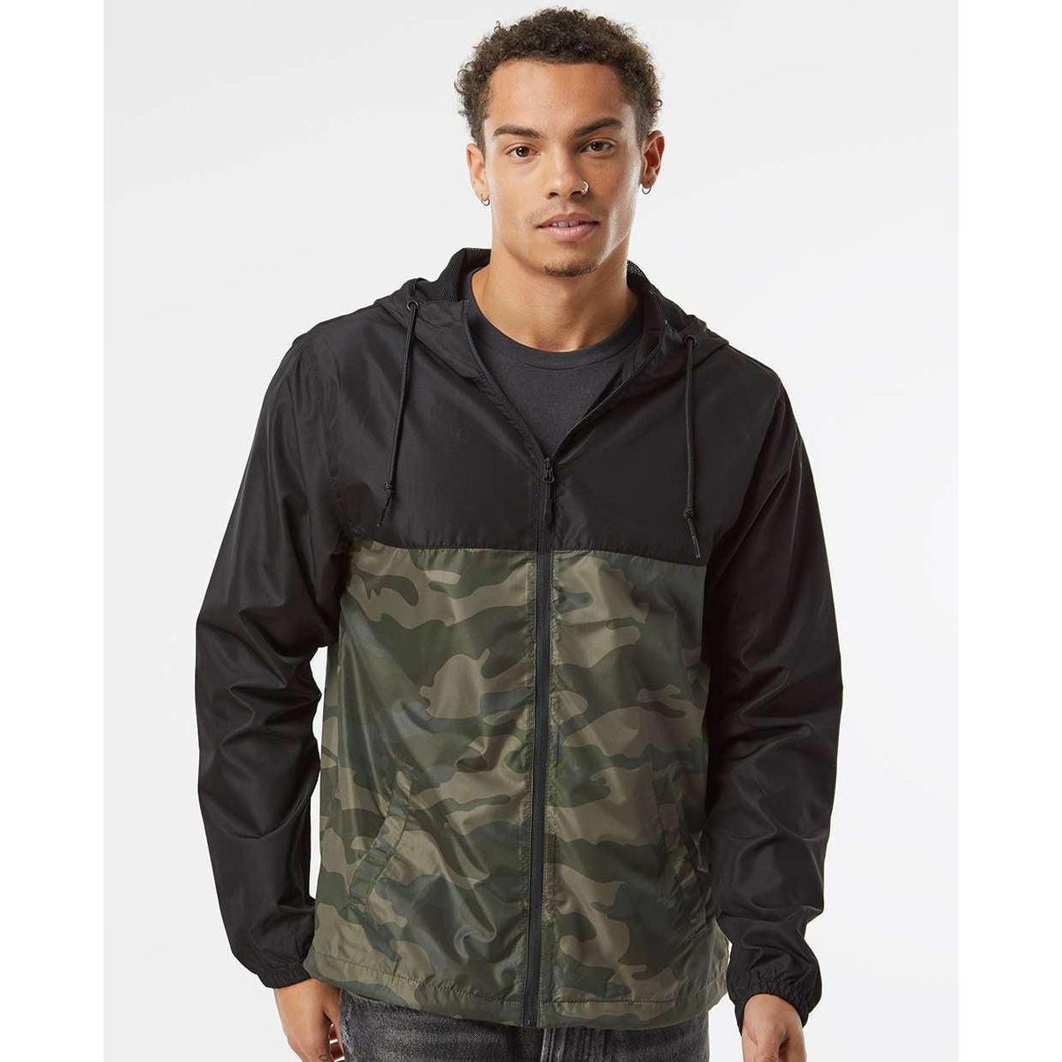 no-logo Independent Trading Co. Water-Resistant Lightweight Windbreaker-Men's Jackets-Independent Trading Co.-Thread Logic