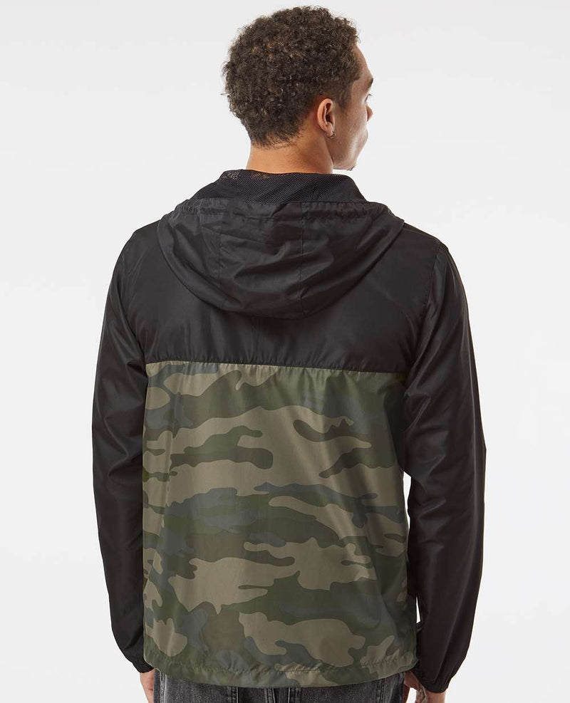 Independent Trading Co. Hooded Water Resistant Windbreaker Jacket
