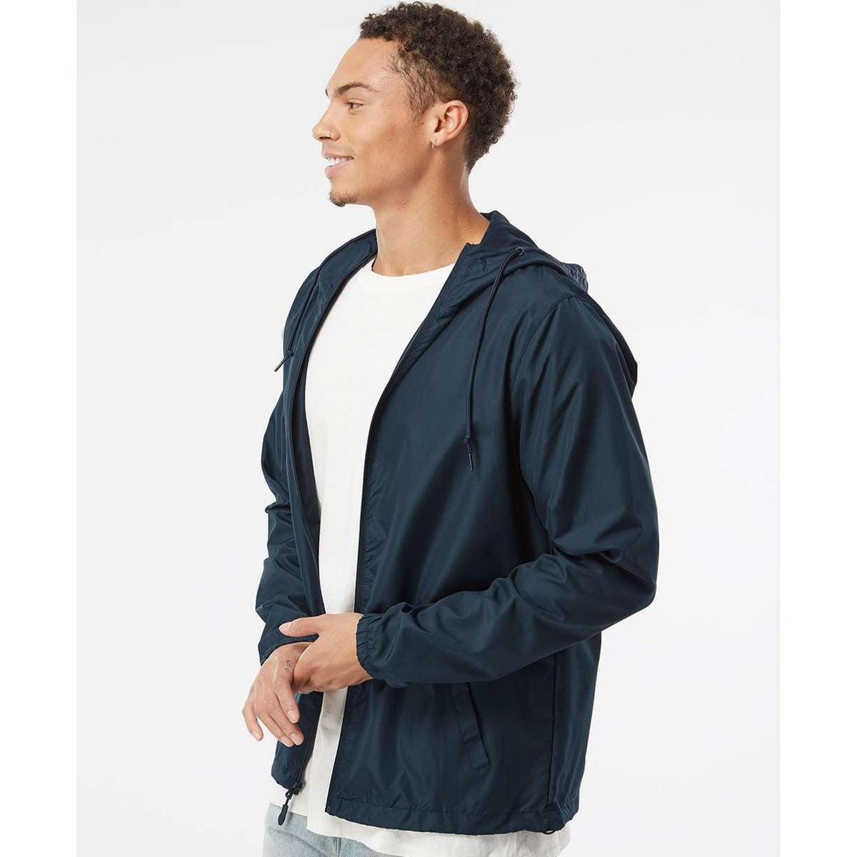 no-logo Independent Trading Co. Water-Resistant Lightweight Windbreaker-Men's Jackets-Independent Trading Co.-Thread Logic
