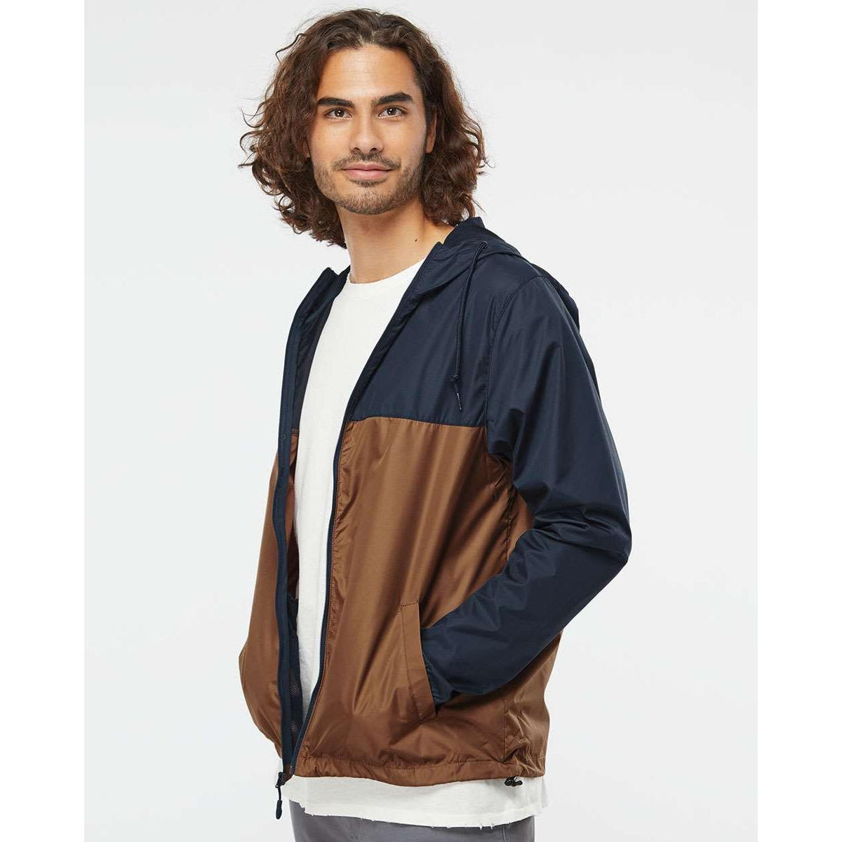 no-logo Independent Trading Co. Water-Resistant Lightweight Windbreaker-Men's Jackets-Independent Trading Co.-Thread Logic