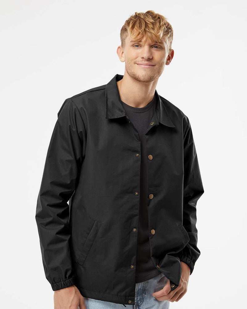no-logo Independent Trading Co. Water-Resistant Windbreaker Coach’s Jacket-Men's Jackets-Independent Trading Co.-Thread Logic
