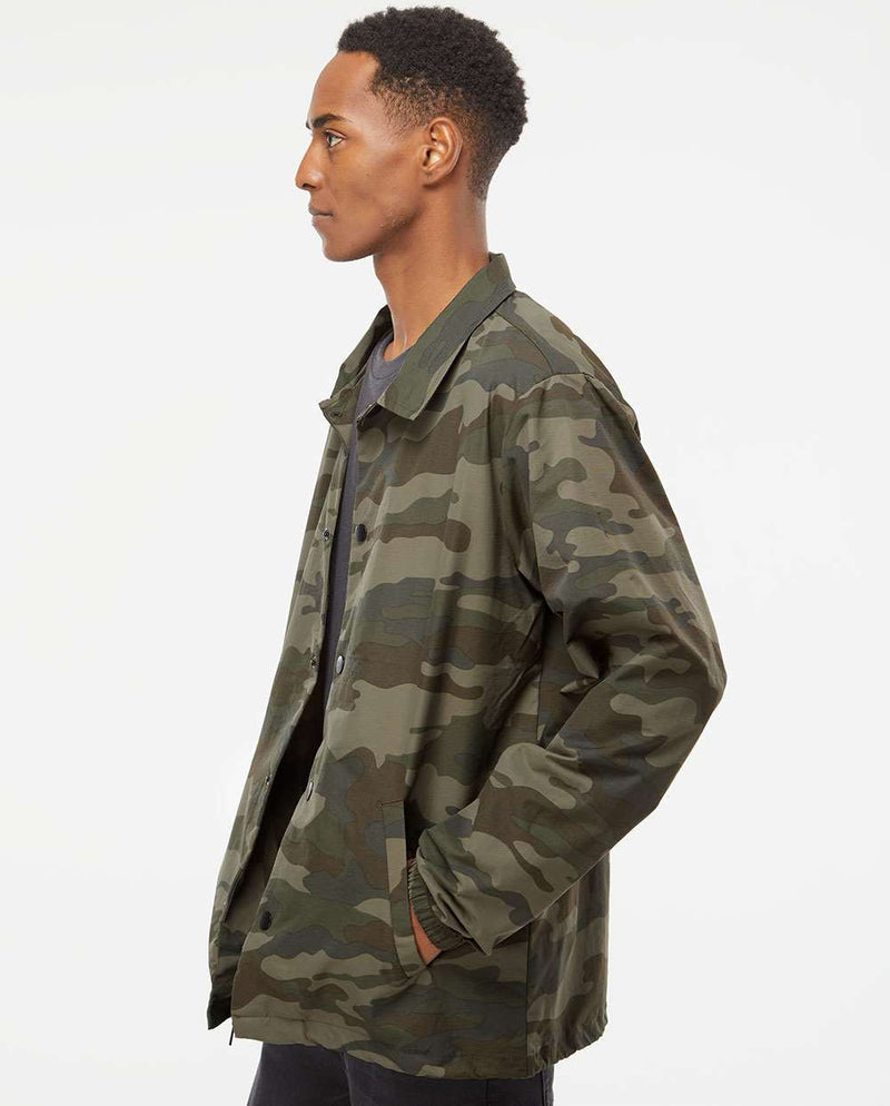 no-logo Independent Trading Co. Water-Resistant Windbreaker Coach’s Jacket-Men's Jackets-Independent Trading Co.-Thread Logic