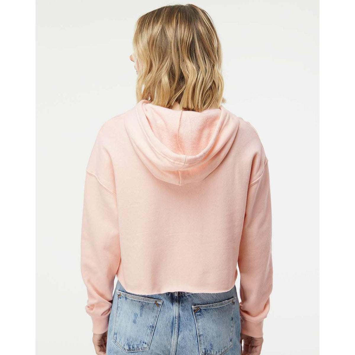 no-logo Independent Trading Co. Women’s Lightweight Cropped Hooded Sweatshirt-Fleece-Independent Trading Co.-Thread Logic