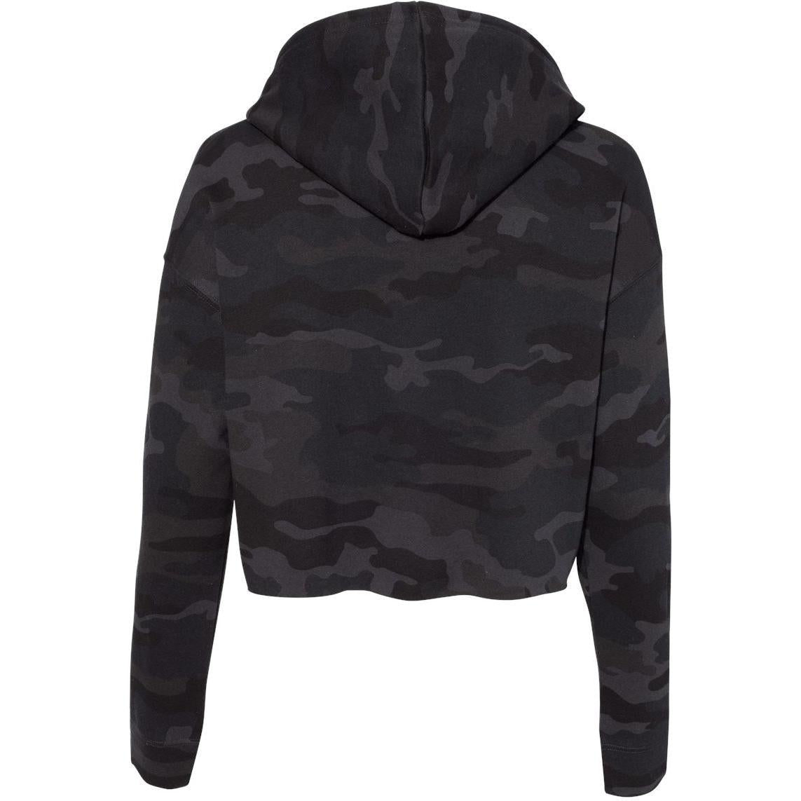 no-logo Independent Trading Co. Women’s Lightweight Cropped Hooded Sweatshirt-Fleece-Independent Trading Co.-Thread Logic