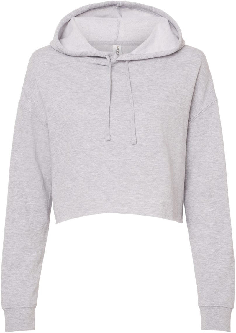 Women's Lightweight Crop Hooded Pullover Sweatshirt - Independent Trading  Company
