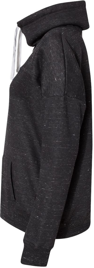no-logo J America Ladies Mélange Fleece Cowl Neck Sweatshirt -Ladies Layering-J. America-Thread Logic