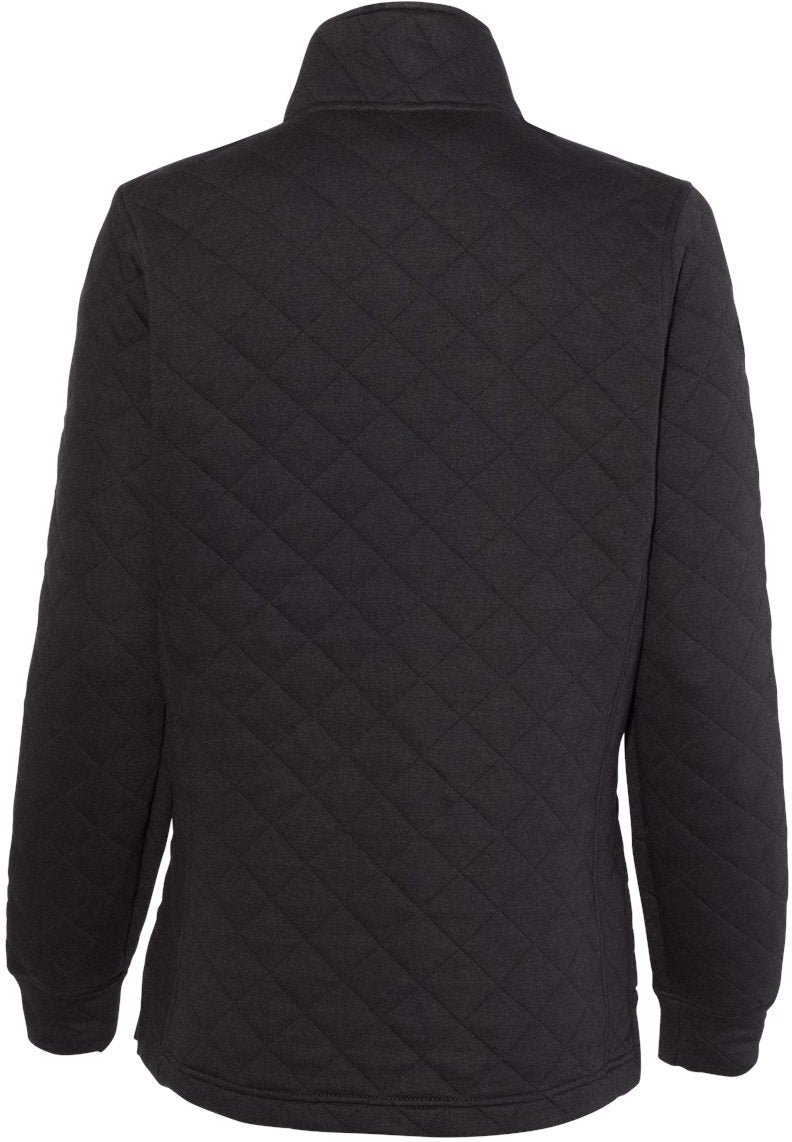 no-logo J America Ladies Quilted Snap Pullover-Ladies Layering-J. America-Thread Logic