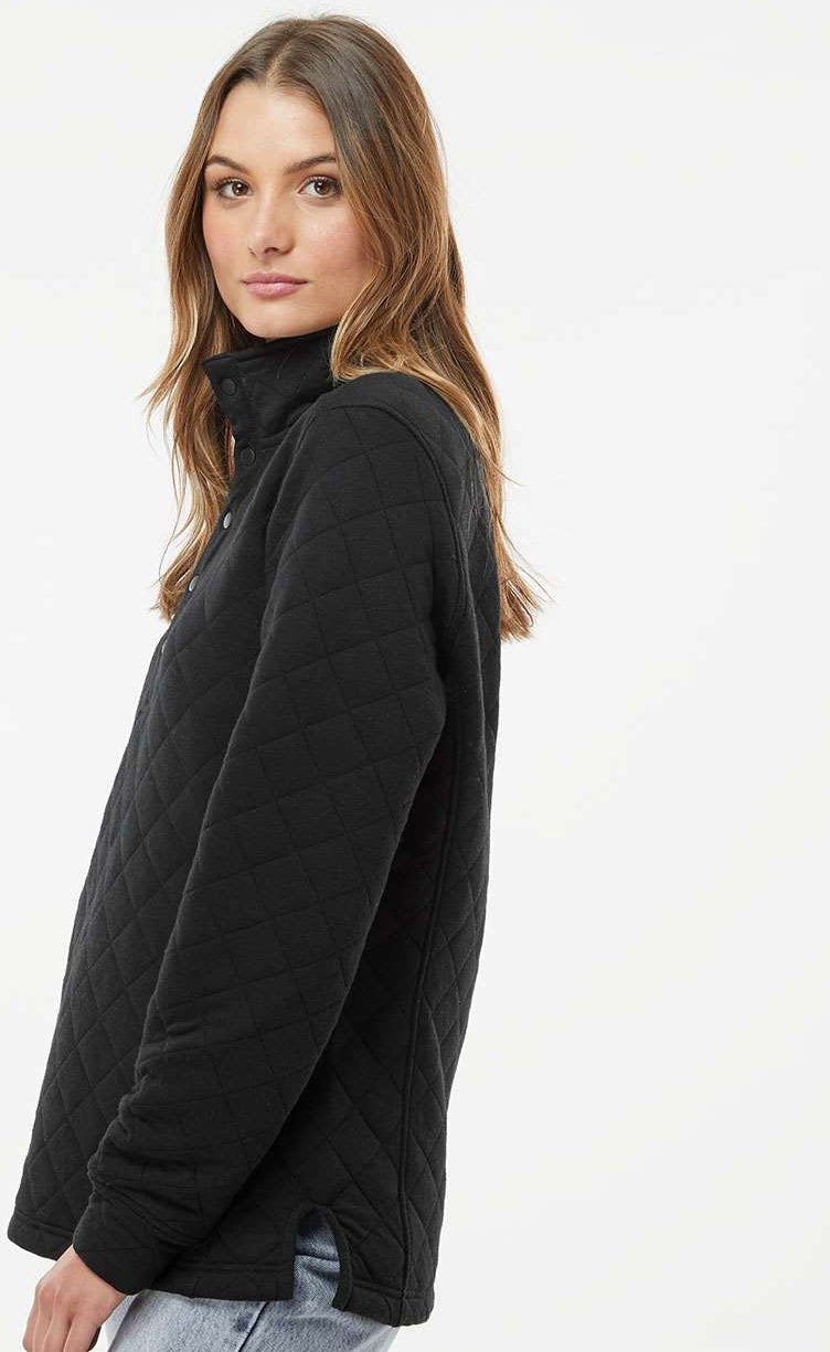 no-logo J America Ladies Quilted Snap Pullover-Ladies Layering-J. America-Thread Logic