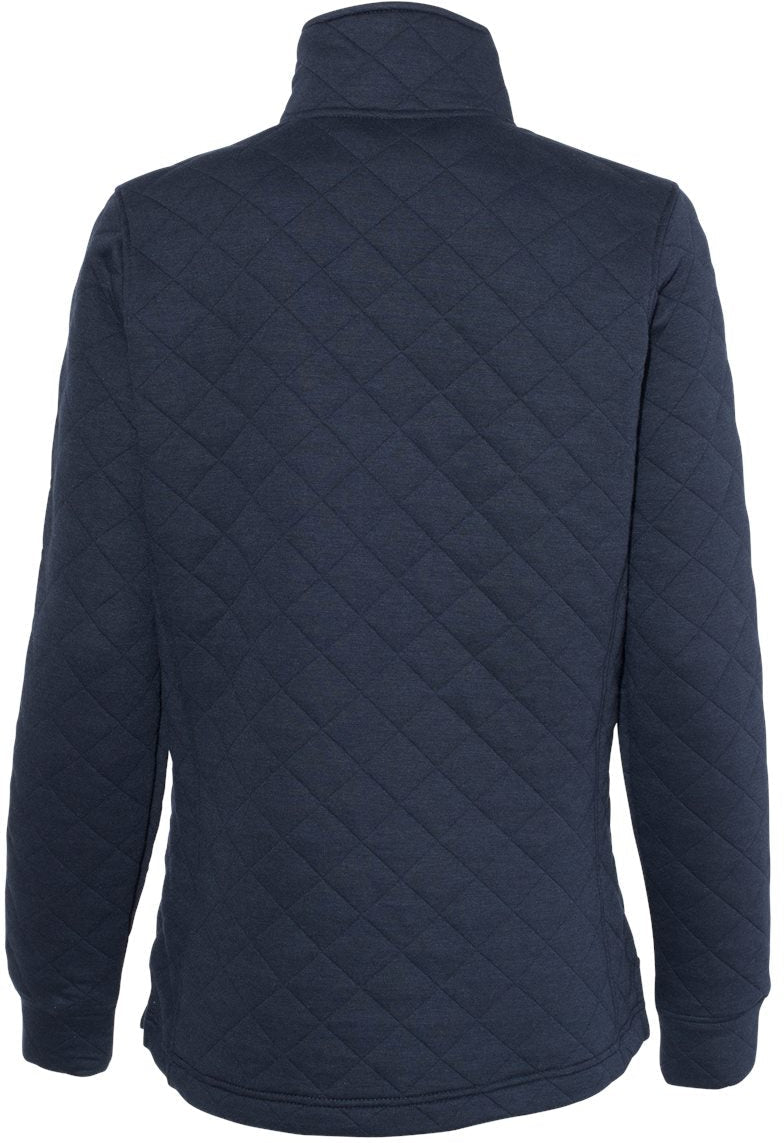 no-logo J America Ladies Quilted Snap Pullover-Ladies Layering-J. America-Thread Logic