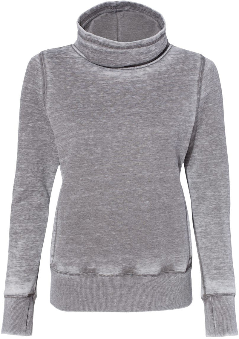 J America Ladies Zen Fleece Cowl Neck Sweatshirt