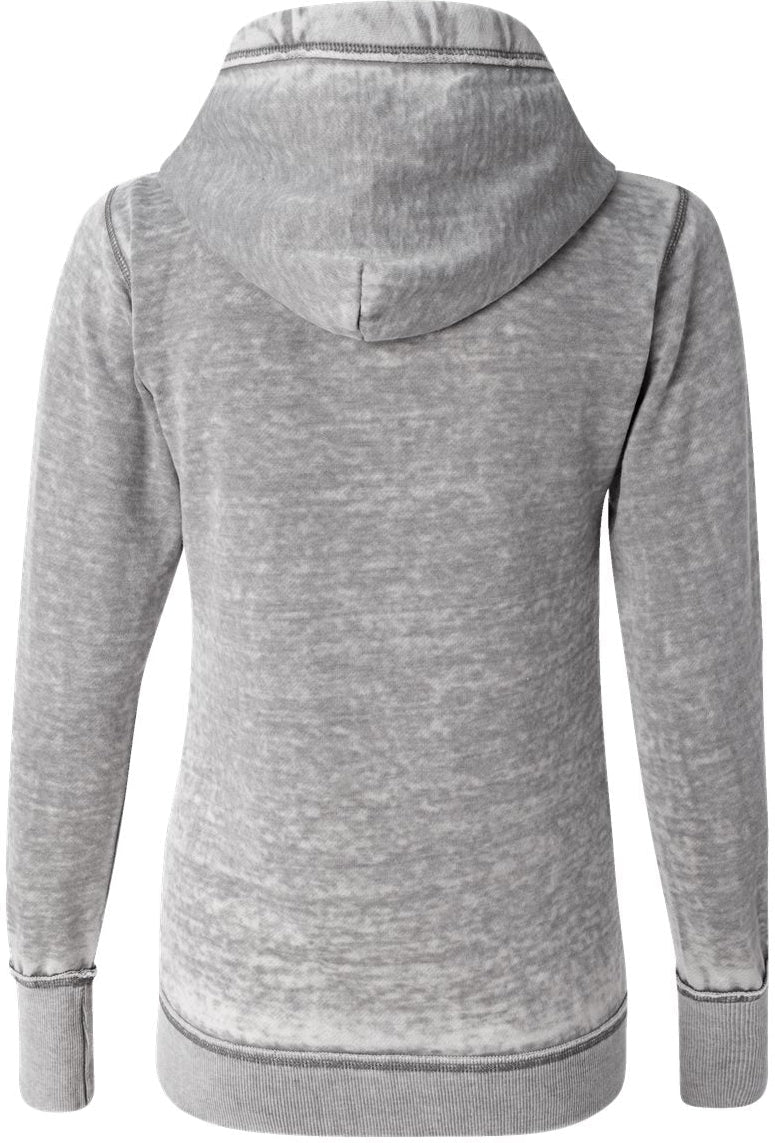no-logo J America Ladies Zen Fleece Full-Zip Hooded Sweatshirt-Ladies Layering-J. America-Thread Logic