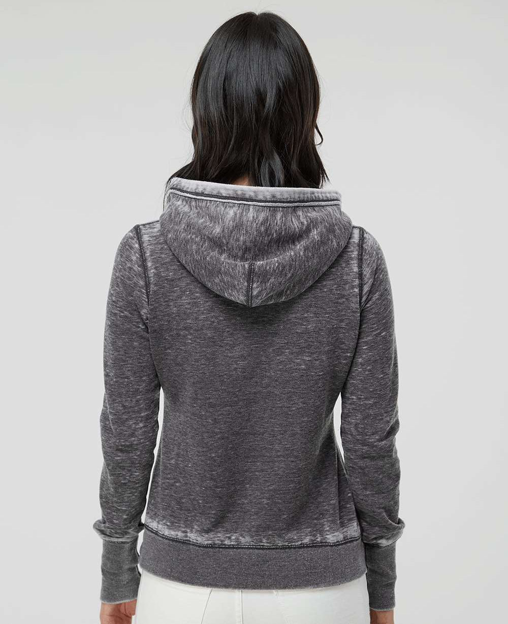 no-logo J America Ladies Zen Fleece Hooded Sweatshirt-Ladies Layering-J. America-Thread Logic