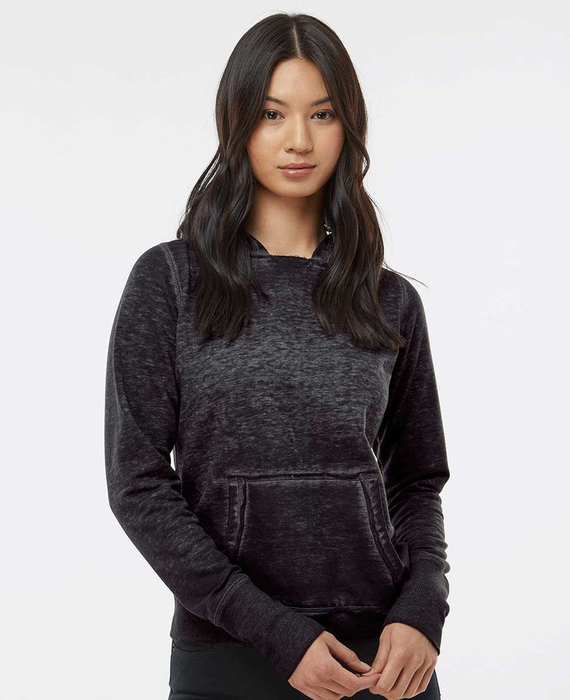 no-logo J America Ladies Zen Fleece Hooded Sweatshirt-Ladies Layering-J. America-Thread Logic