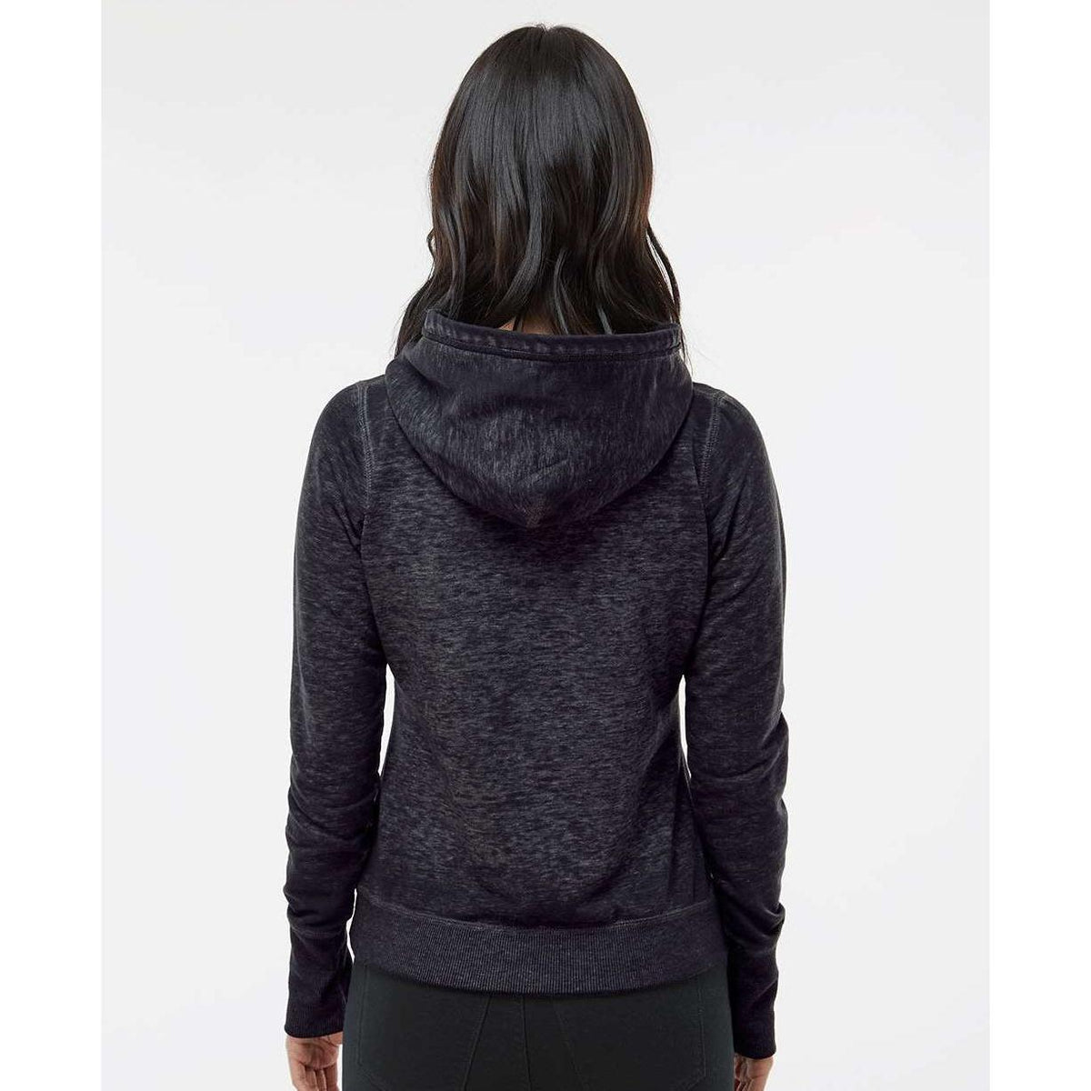 no-logo J America Women's Zen Fleece Hooded Sweatshirt-Hoodies-J. America-Thread Logic