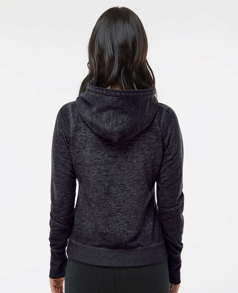 no-logo J America Ladies Zen Fleece Hooded Sweatshirt-Ladies Layering-J. America-Thread Logic