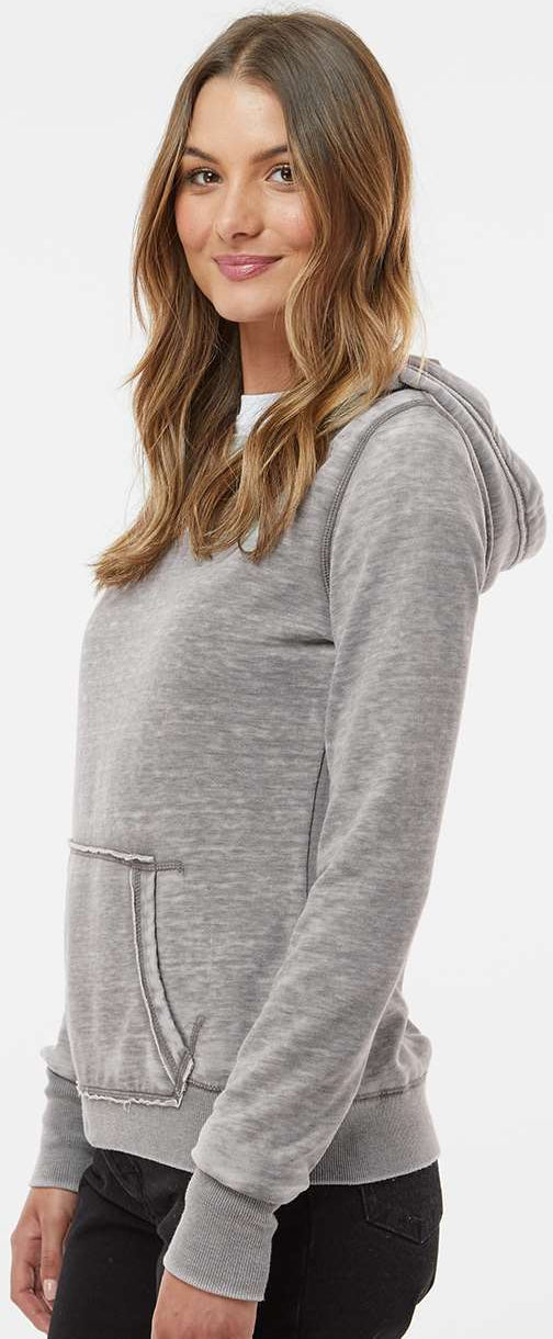 no-logo J America Ladies Zen Fleece Hooded Sweatshirt-Ladies Layering-J. America-Thread Logic