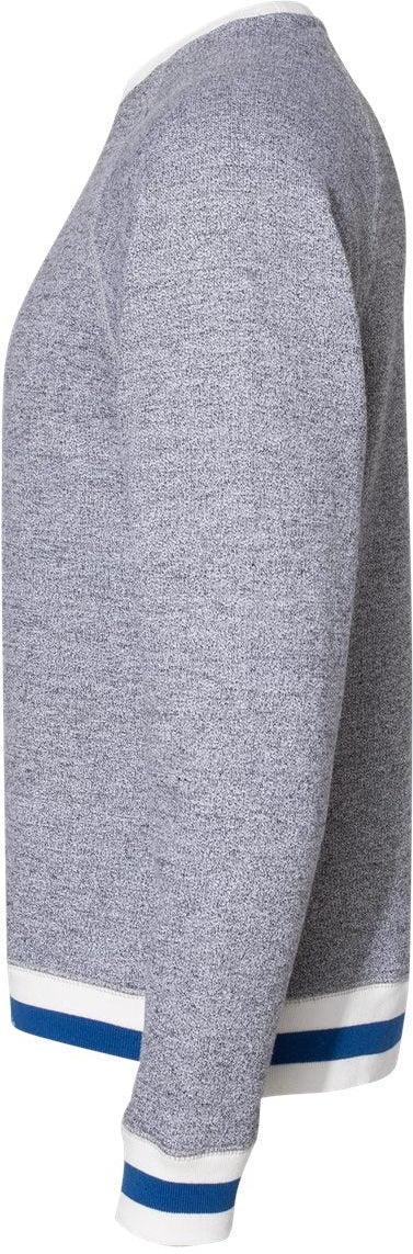 no-logo J America Peppered Fleece Crewneck Sweatshirt-Men's Layering-J. America-Thread Logic