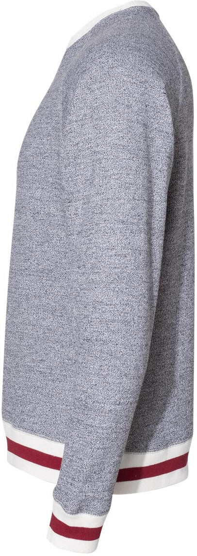 no-logo J America Peppered Fleece Crewneck Sweatshirt-Men's Layering-J. America-Thread Logic