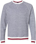 J America Peppered Fleece Crewneck Sweatshirt