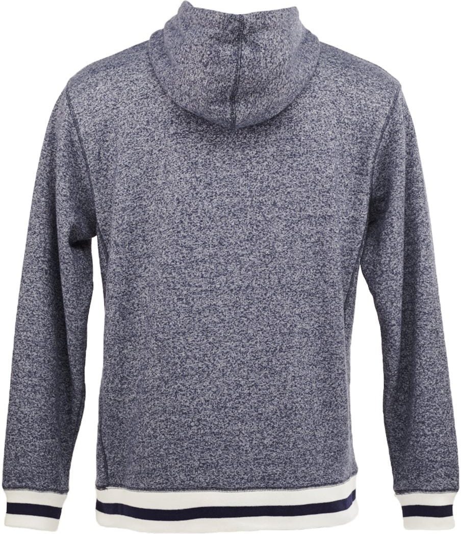 no-logo J America Peppered Fleece Lapover Hooded Sweatshirt -Men's Layering-J. America-Thread Logic