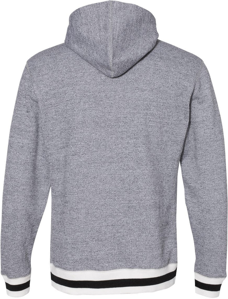 no-logo J America Peppered Fleece Lapover Hooded Sweatshirt -Men's Layering-J. America-Thread Logic