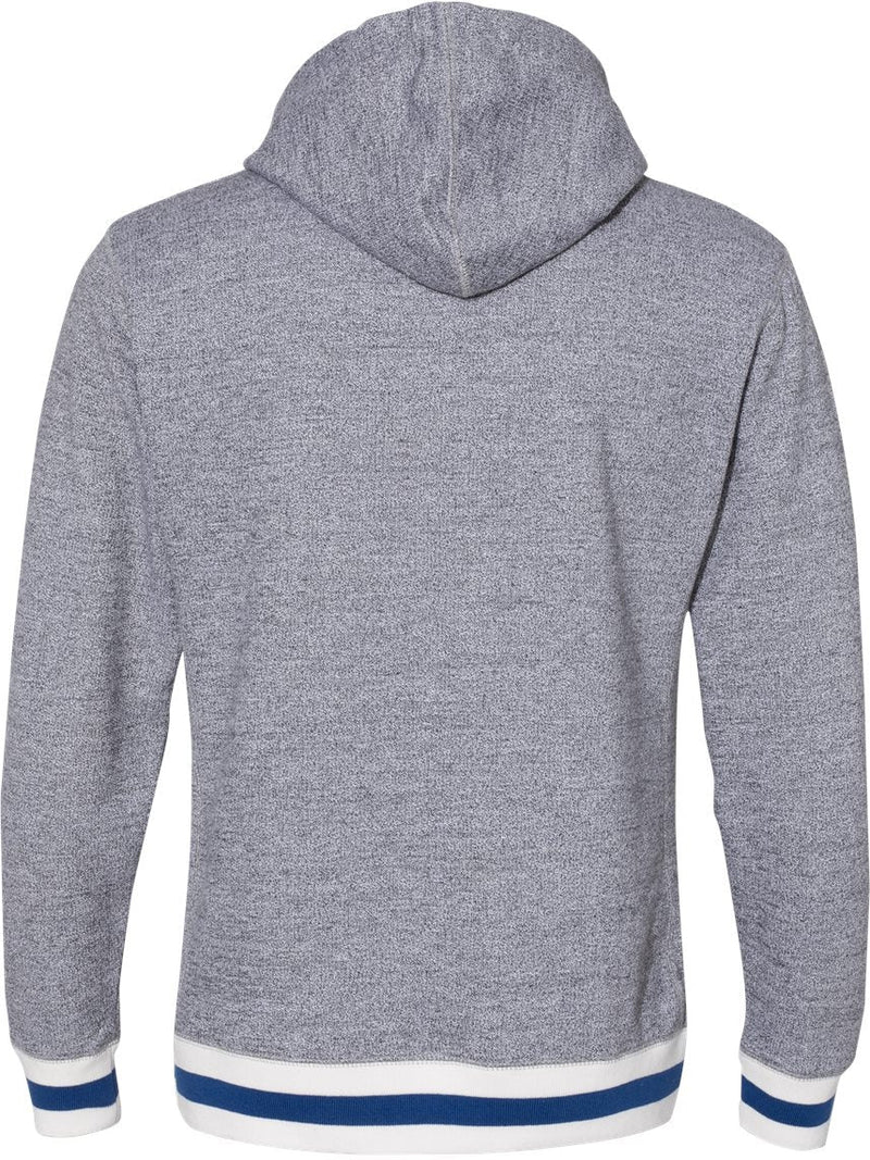 no-logo J America Peppered Fleece Lapover Hooded Sweatshirt -Men's Layering-J. America-Thread Logic