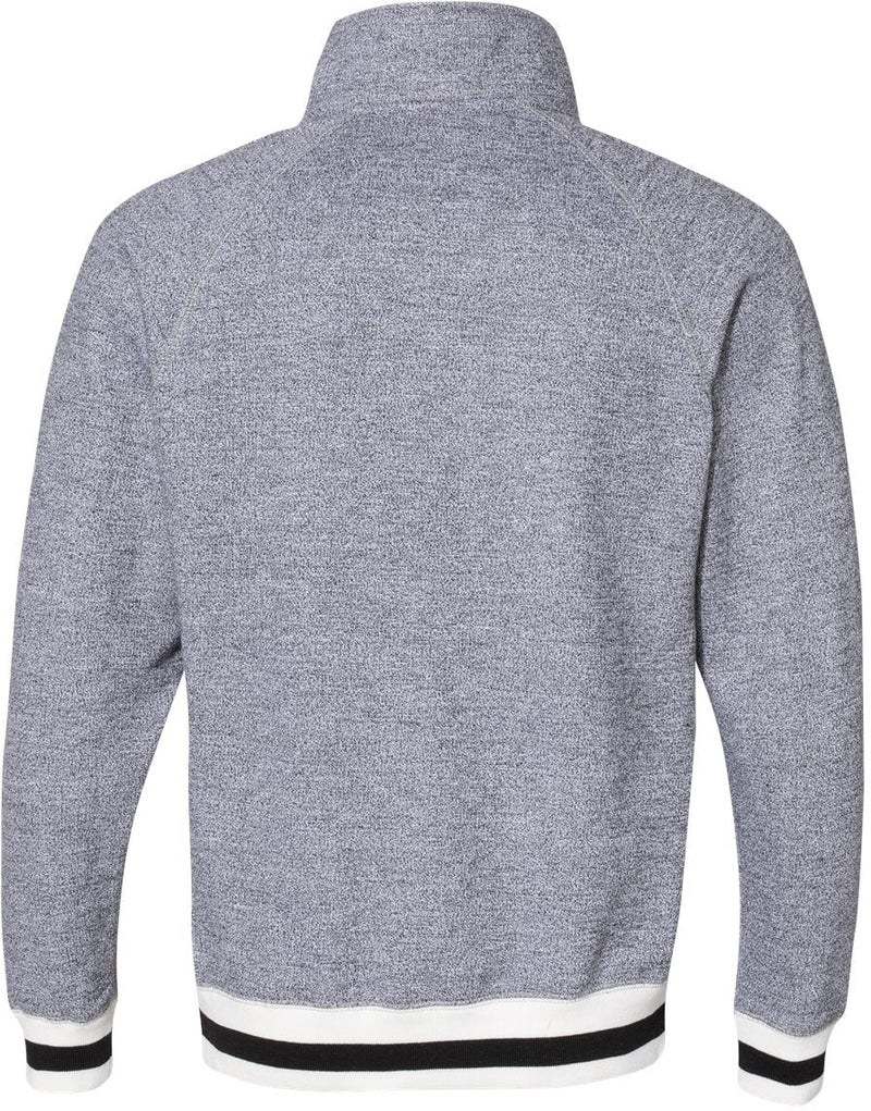 no-logo J America Peppered Fleece Quarter-Zip Sweatshirt -Men's Layering-J. America-Thread Logic