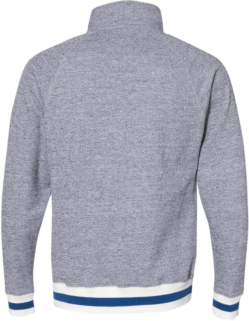 no-logo J America Peppered Fleece Quarter-Zip Sweatshirt -Men's Layering-J. America-Thread Logic