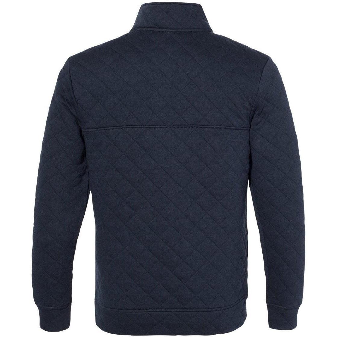 no-logo J America Quilted Snap Pullover-Sweaters-J. America-Thread Logic