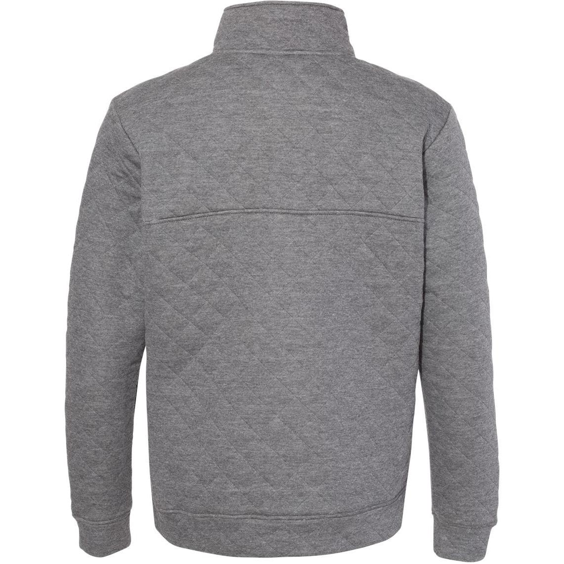 no-logo J America Quilted Snap Pullover-Sweaters-J. America-Thread Logic