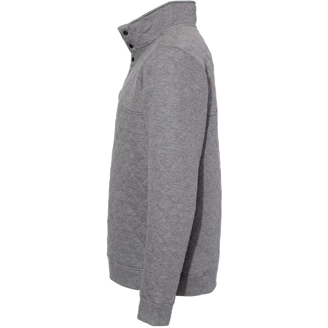no-logo J America Quilted Snap Pullover-Sweaters-J. America-Thread Logic
