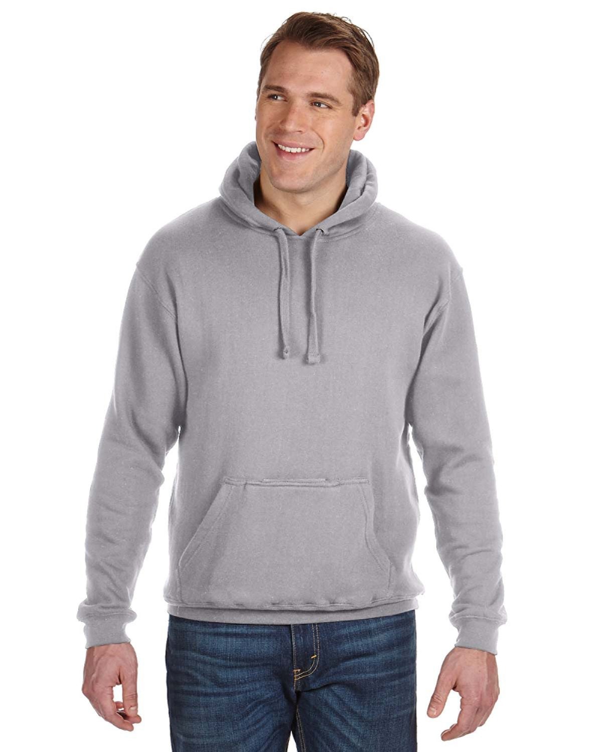  J-America Tailgate Hooded Pullover with Bottle Opener-Men's Layering-J. America-Oxford-S-Thread Logic