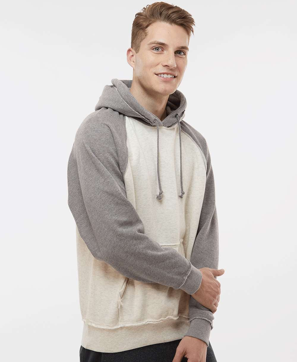 no-logo J America Vintage Heather Hooded Sweatshirt -Men's Layering-J. America-Thread Logic