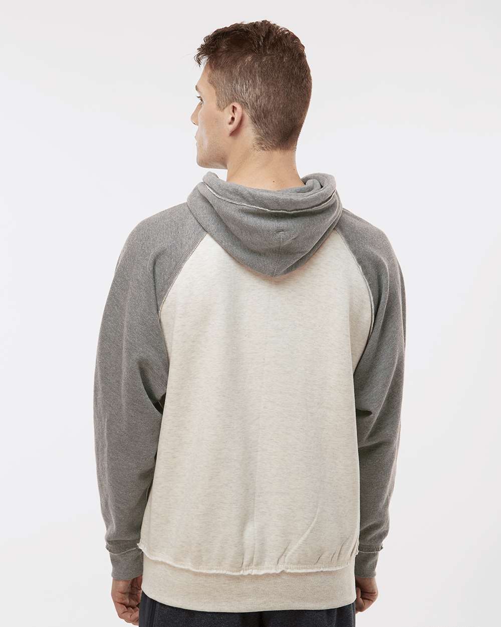 no-logo J America Vintage Heather Hooded Sweatshirt -Men's Layering-J. America-Thread Logic