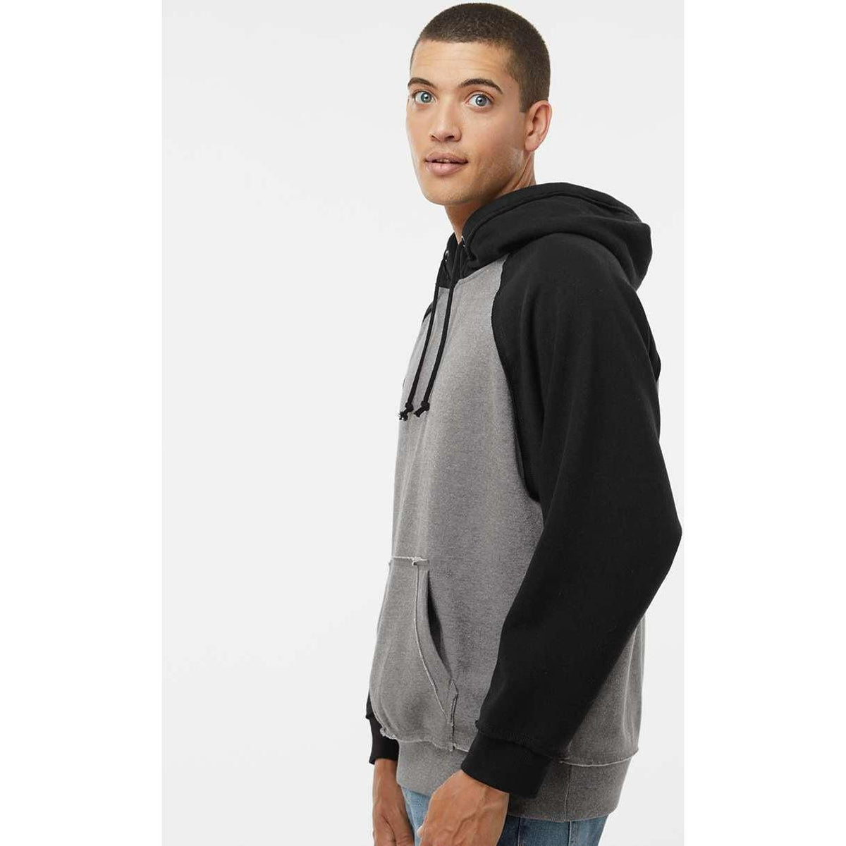 no-logo J America Vintage Heather Hooded Sweatshirt -Hoodies-J. America-Thread Logic