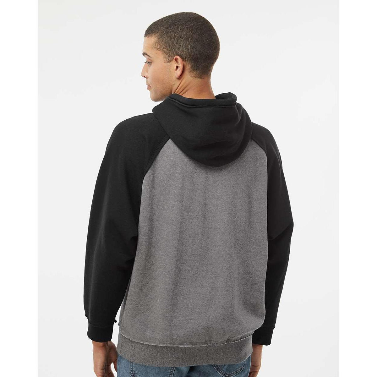 no-logo J America Vintage Heather Hooded Sweatshirt -Hoodies-J. America-Thread Logic