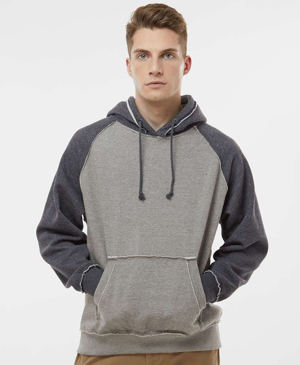 no-logo J America Vintage Heather Hooded Sweatshirt -Men's Layering-J. America-Thread Logic