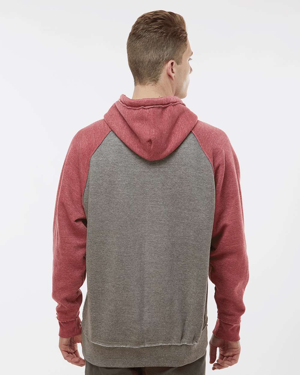 no-logo J America Vintage Heather Hooded Sweatshirt -Men's Layering-J. America-Thread Logic