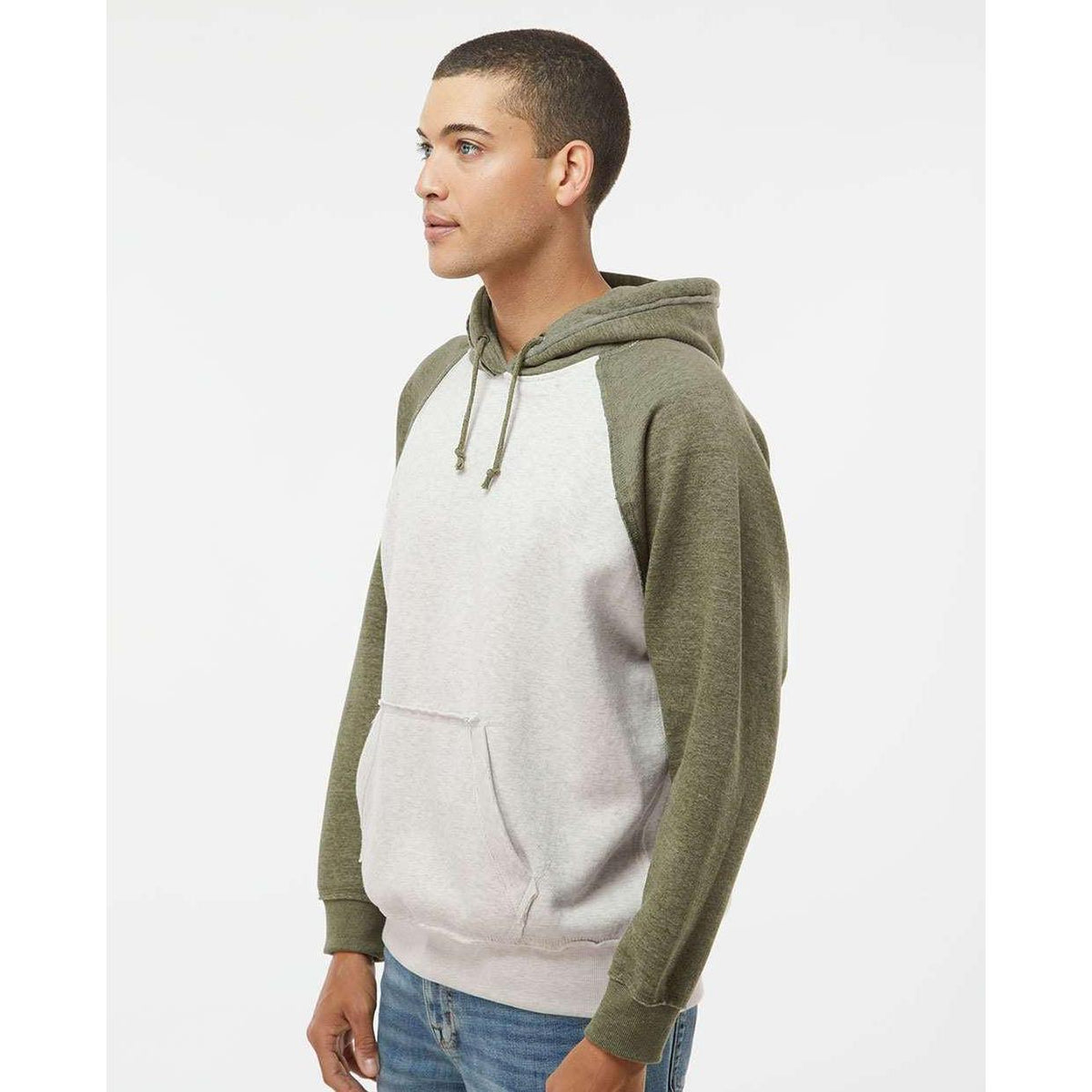 no-logo J America Vintage Heather Hooded Sweatshirt -Hoodies-J. America-Thread Logic