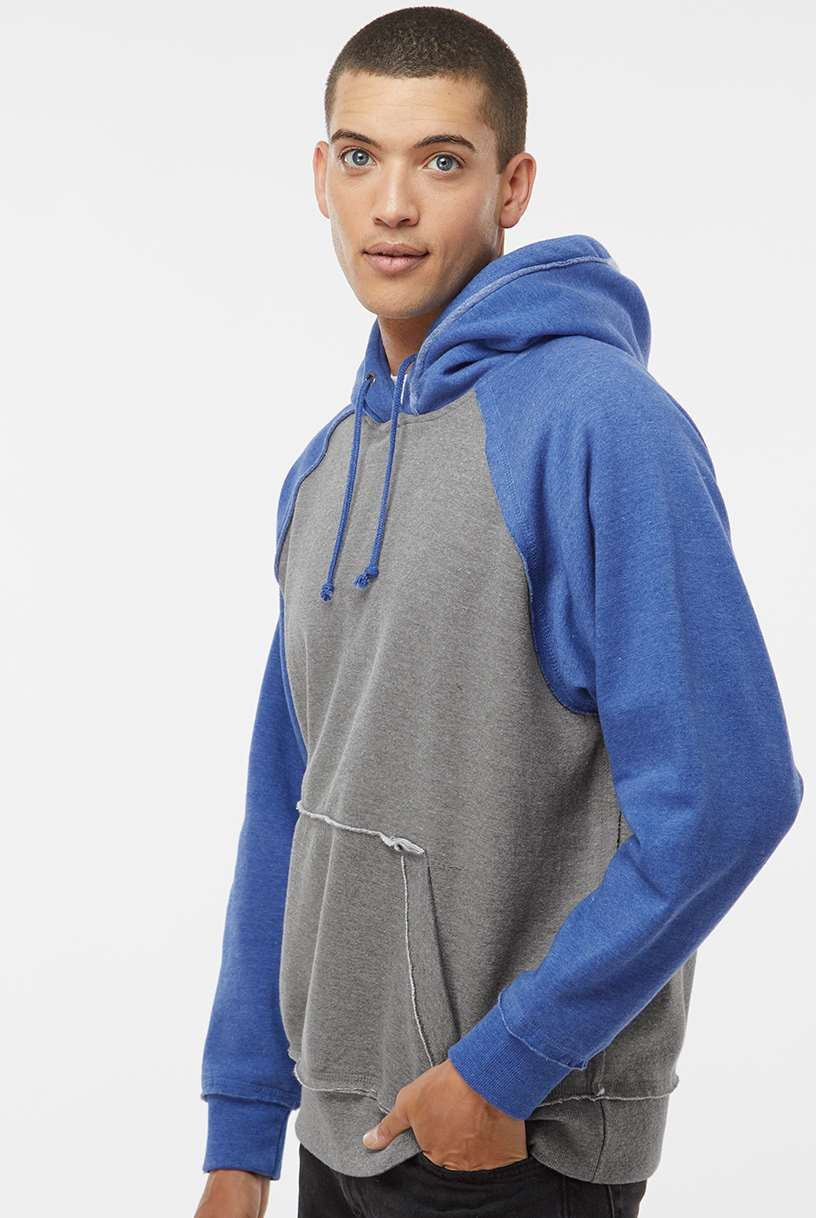 no-logo J America Vintage Heather Hooded Sweatshirt -Men's Layering-J. America-Thread Logic