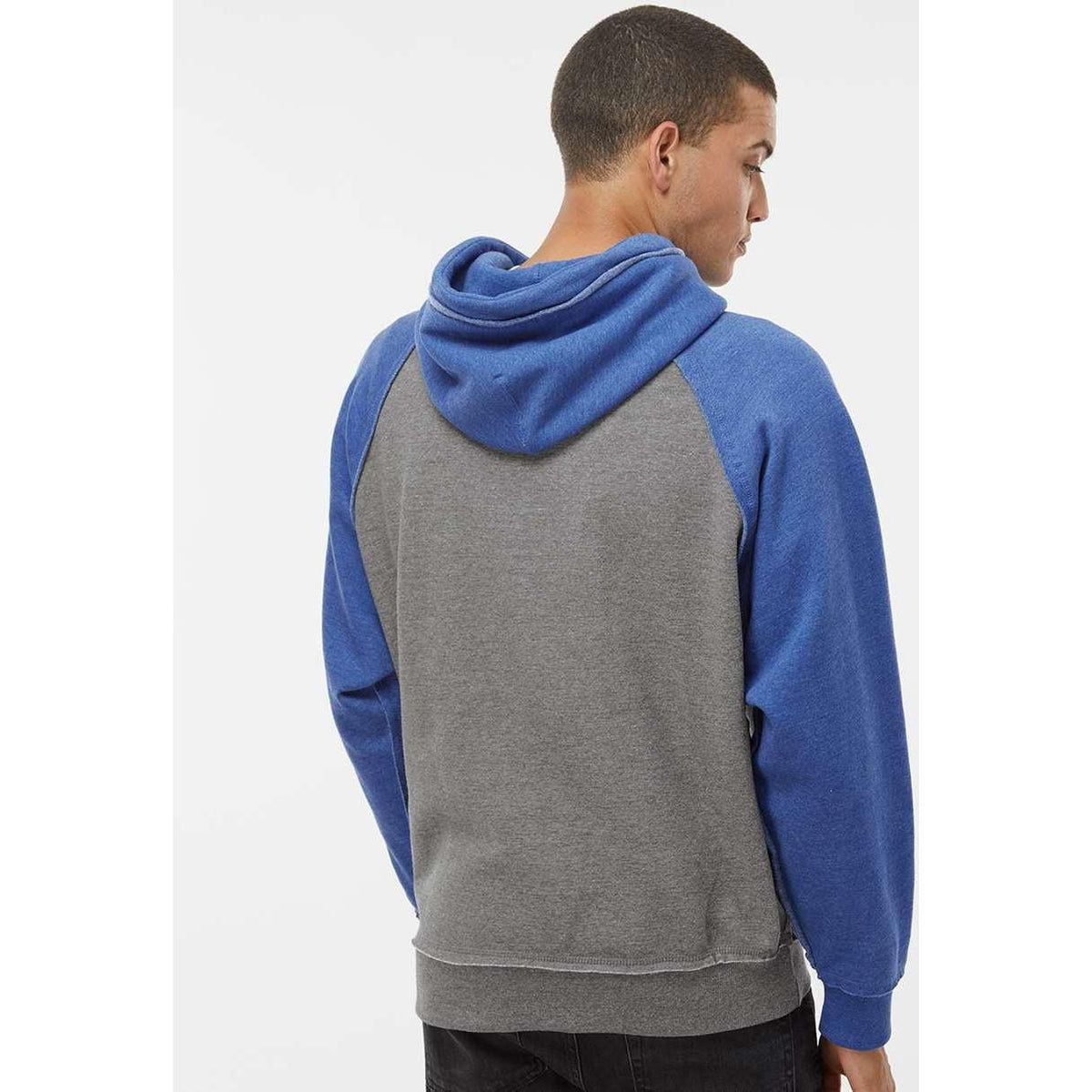 no-logo J America Vintage Heather Hooded Sweatshirt -Hoodies-J. America-Thread Logic