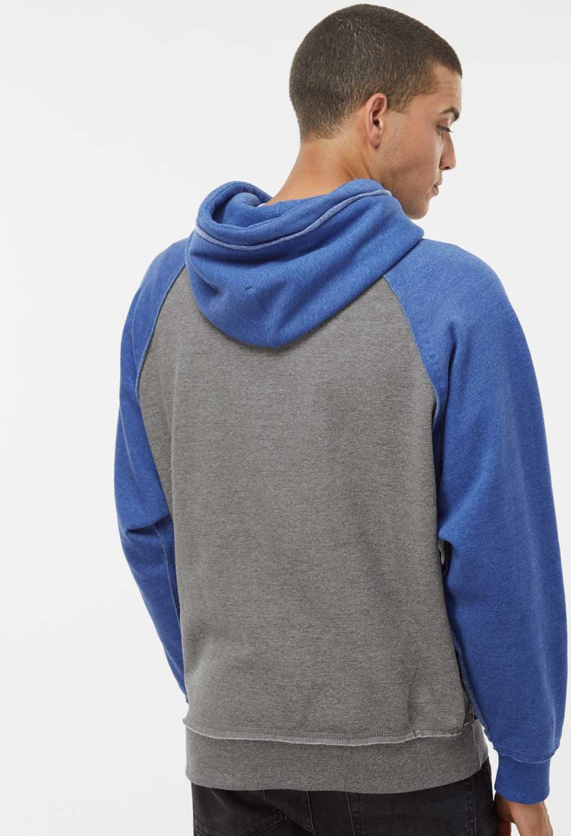 no-logo J America Vintage Heather Hooded Sweatshirt -Men's Layering-J. America-Thread Logic