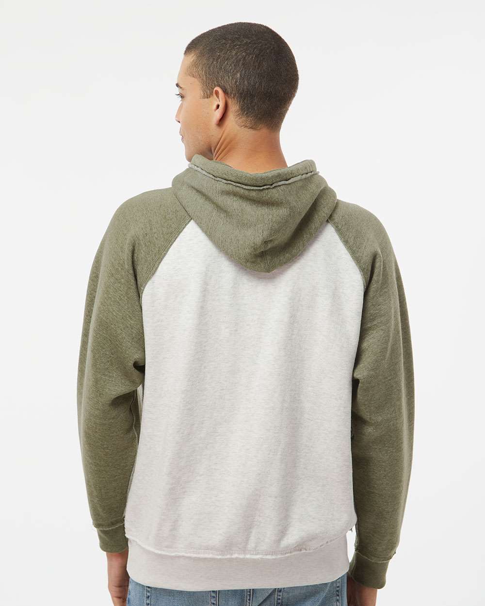 no-logo J America Vintage Heather Hooded Sweatshirt -Men's Layering-J. America-Thread Logic