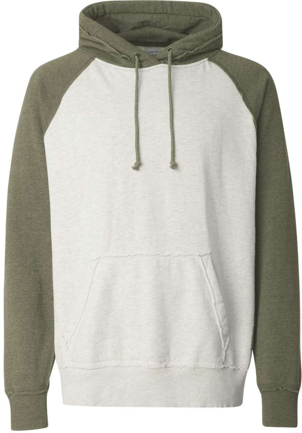 J America Vintage Heather Hooded Sweatshirt 