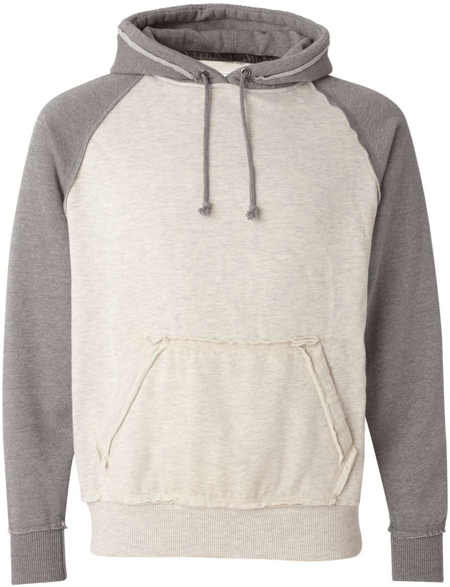 J America Vintage Heather Hooded Sweatshirt 