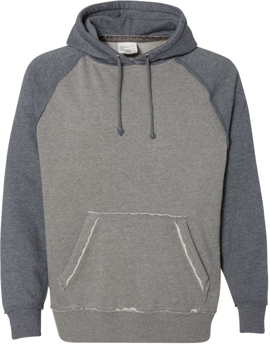 J America Vintage Heather Hooded Sweatshirt 