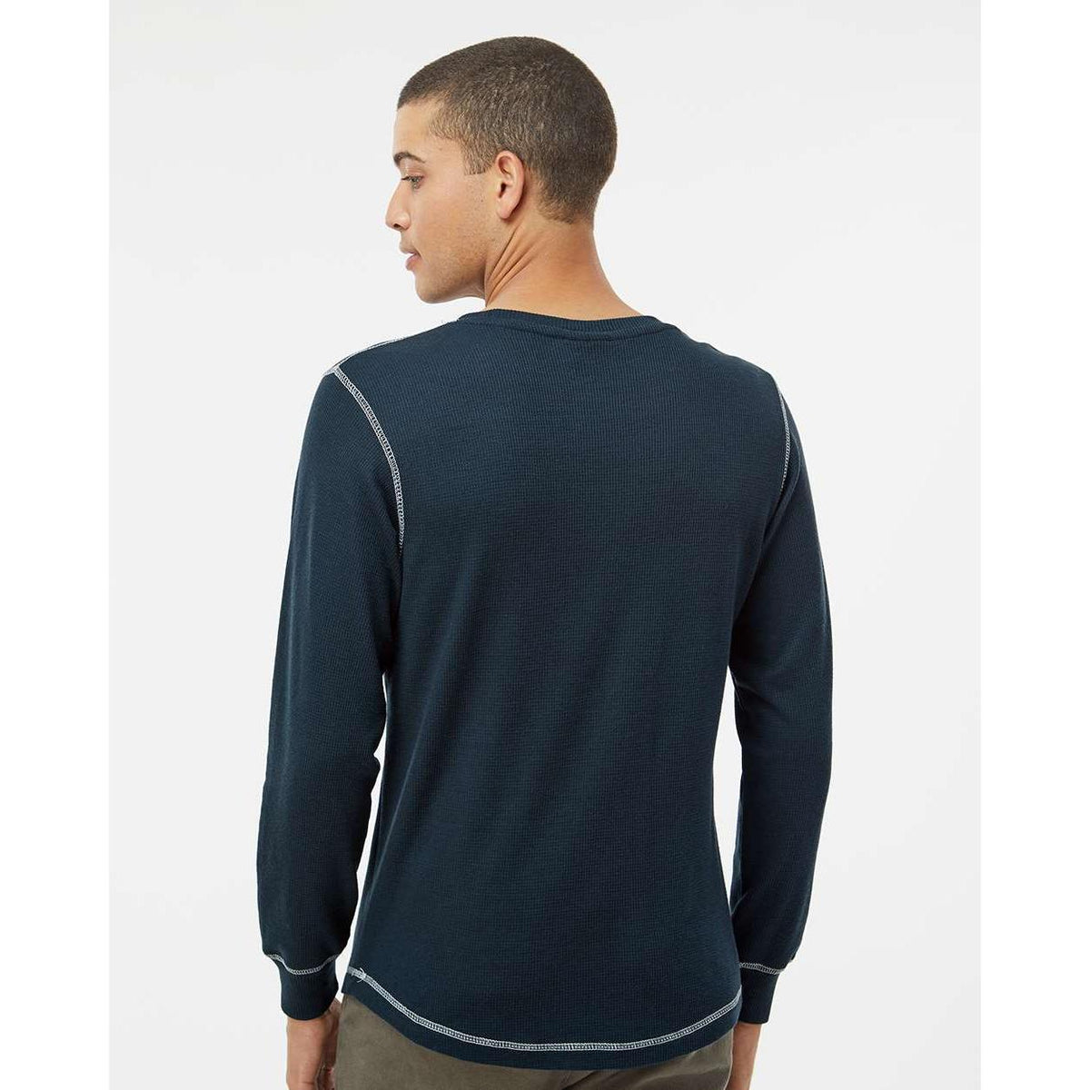 no-logo J America Vintage Thermal Long Sleeve T-Shirt-Men's T Shirts-J. America-Thread Logic