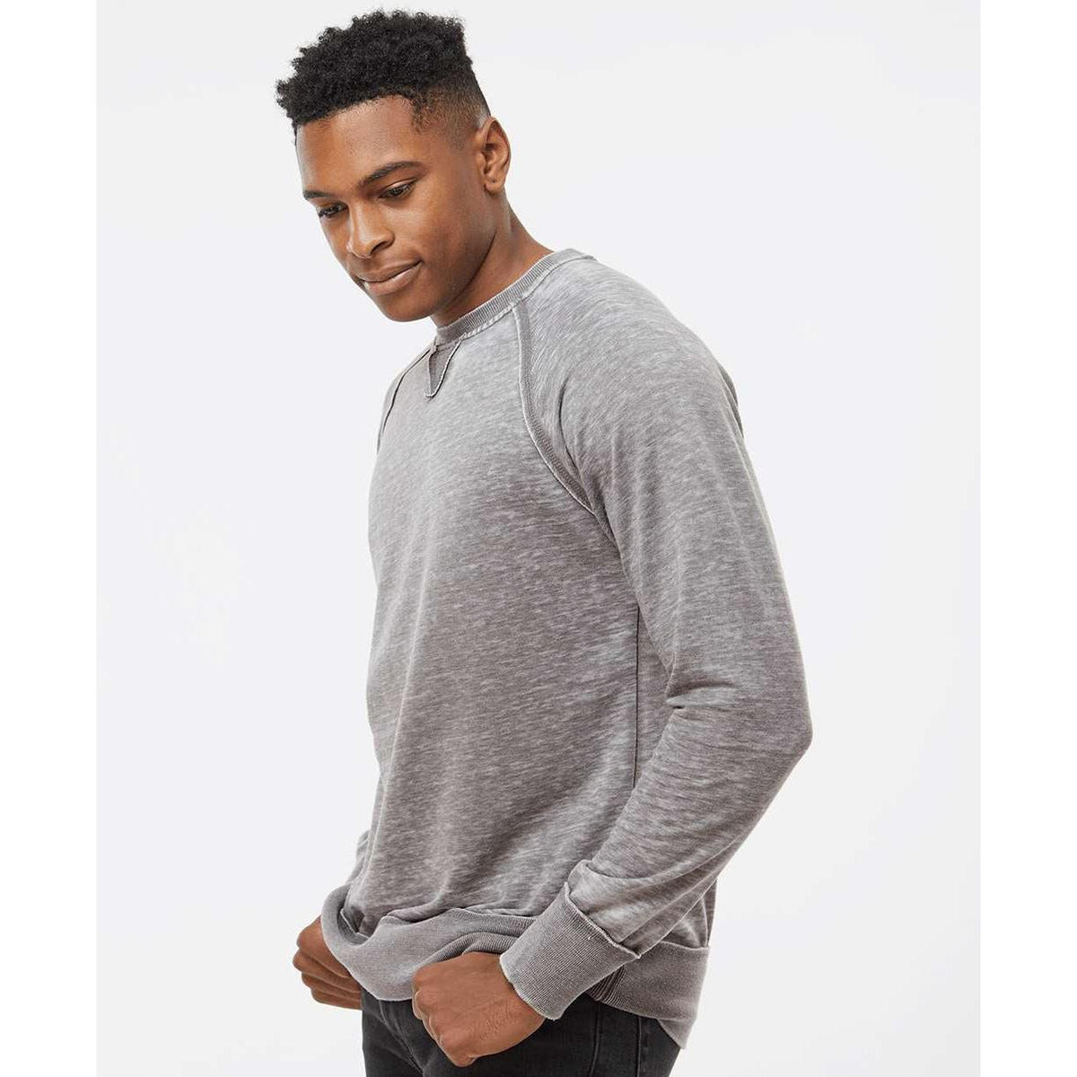 no-logo J America Vintage Zen Fleece Crewneck Sweatshirt-Crewnecks-J. America-Thread Logic